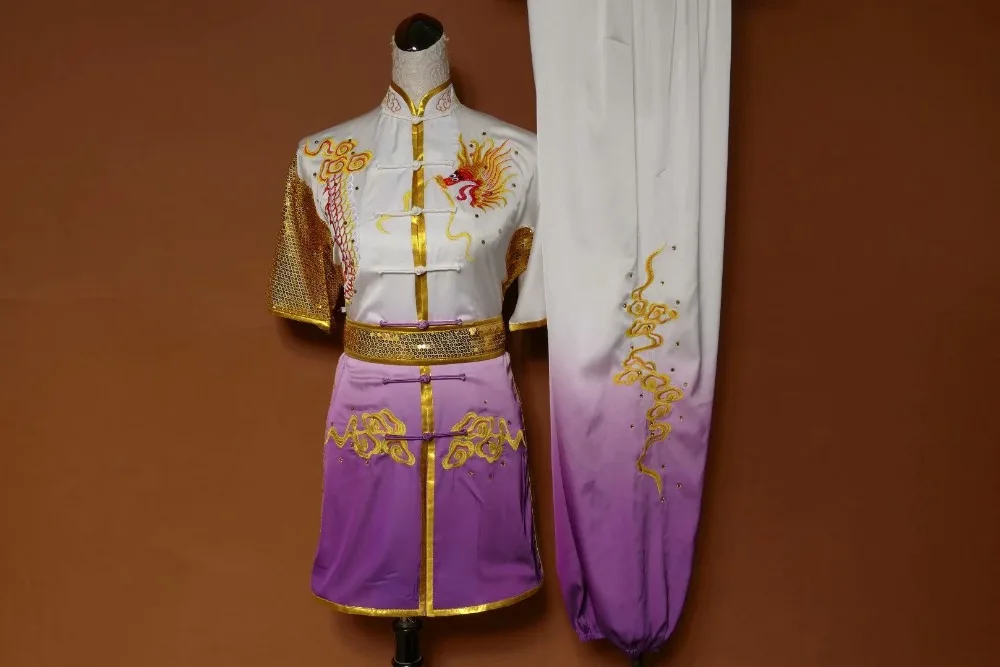 Wushu taichi одежда тайцзи changquan Униформа боевых искусств соревнование вышитая kungfu