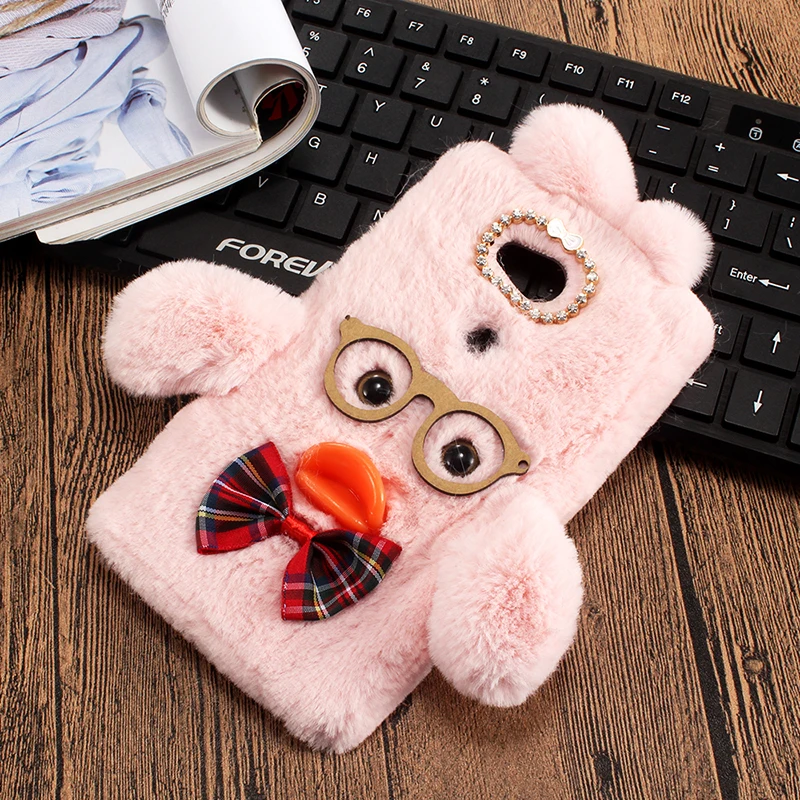 DIY мягкий пушистый утка красивый стиль защитный чехол для Sony Xperia C6 XA Ultra L1 L2 M5 кожа