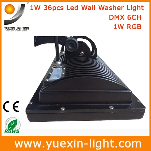 36W RGB наружный светодиодный прожектор с эффектом стирки для сценического