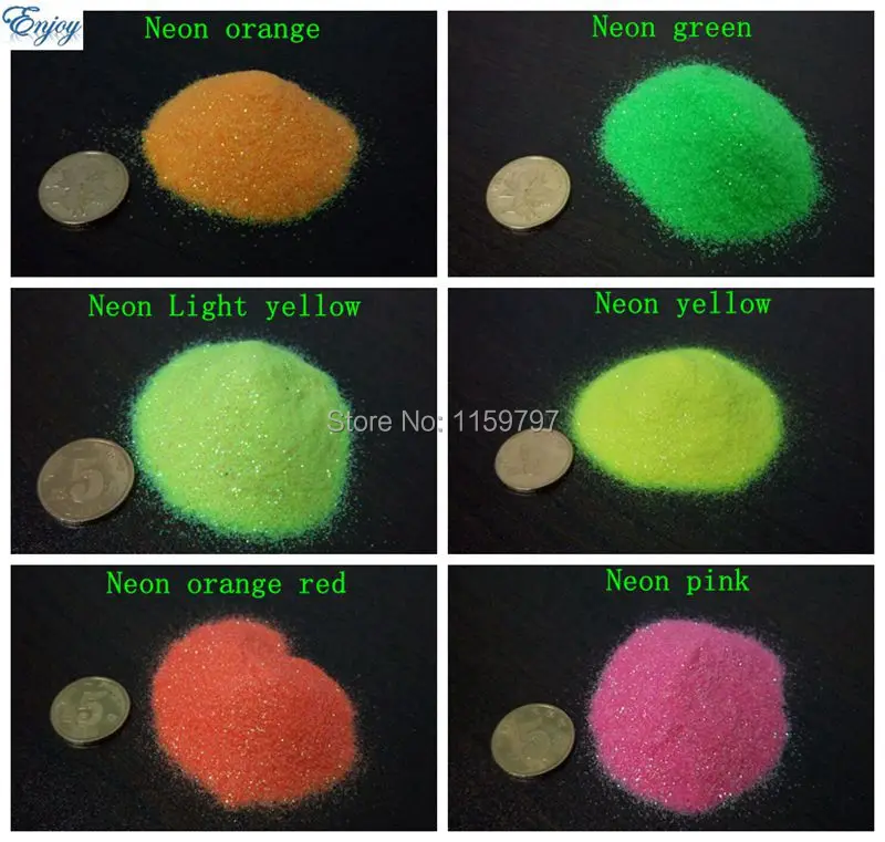 (0 2 мм) Кристалл для ногтевого дизайна сияющая неоновая блестящая пудра Набор