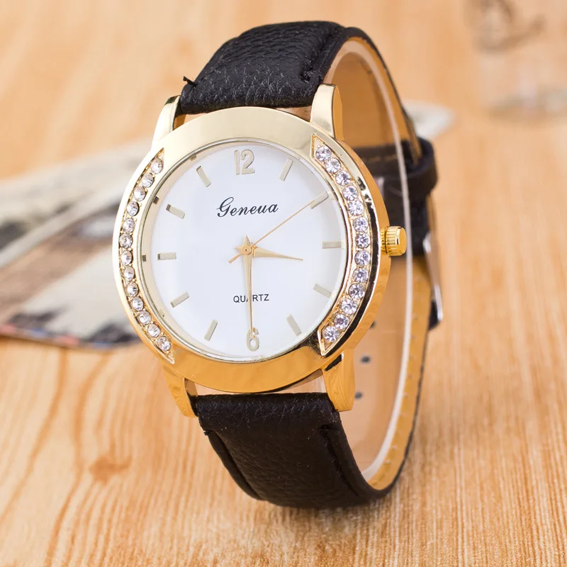 2018 модные кварцевые часы Geneva женские наручные Montre Femme|Женские часы| |