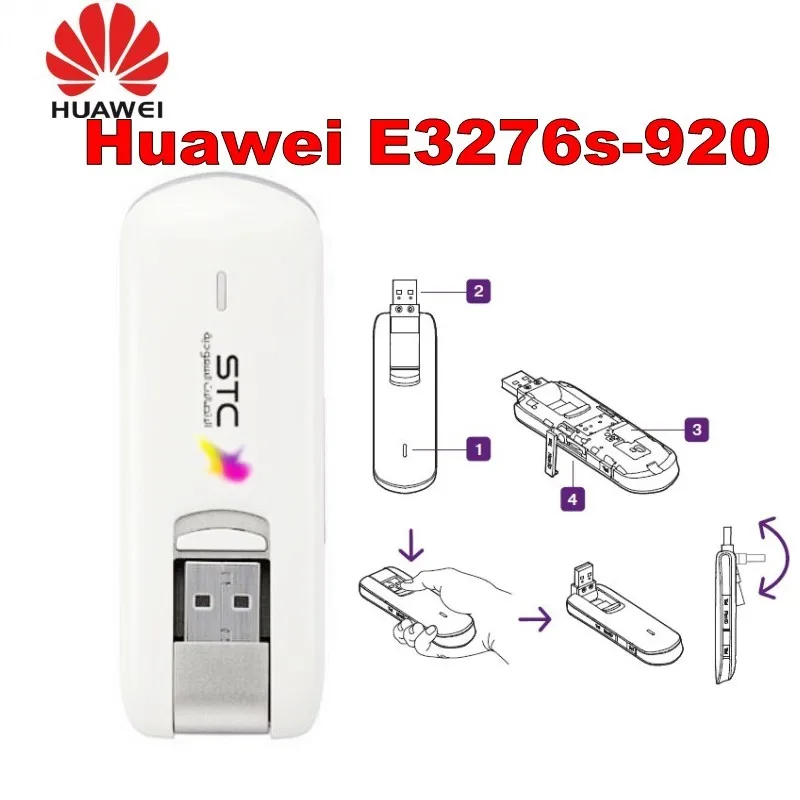 Разблокированный Huawei E3276S 920 E3276 4G LTE модем 150 Мбит/с WCDMA TDD Беспроводной USB ключ + 3G 35dbi