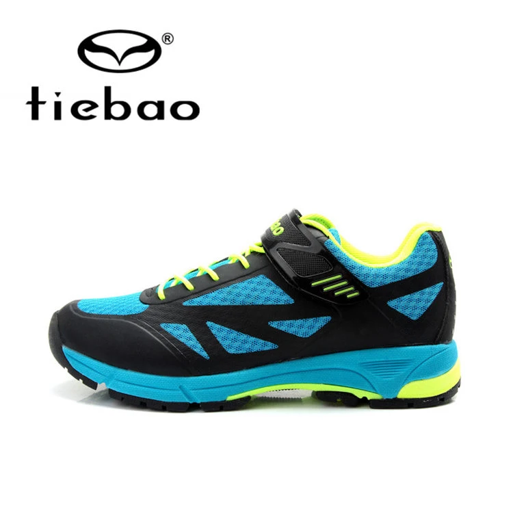 black blue Tiebao MTB велосипедная обувь для мужчин и женщин велосипед Досуг самоблокирующиеся кроссовки для езды на велосипеде спортивная гоночная обувь sapatilhas ciclismo - Цвет: black blue