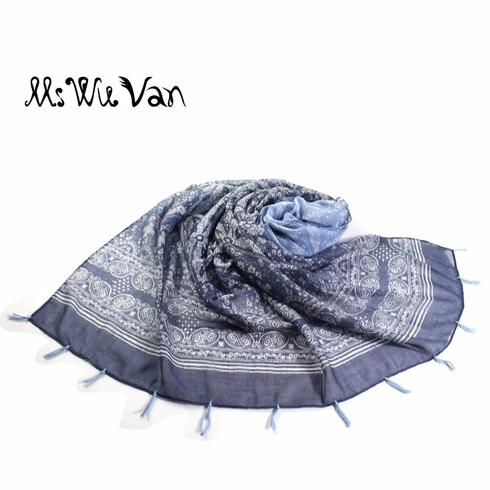 Шарф с Пейсли из Индии богемные шарфы для женщин шали этническим принтом в стиле