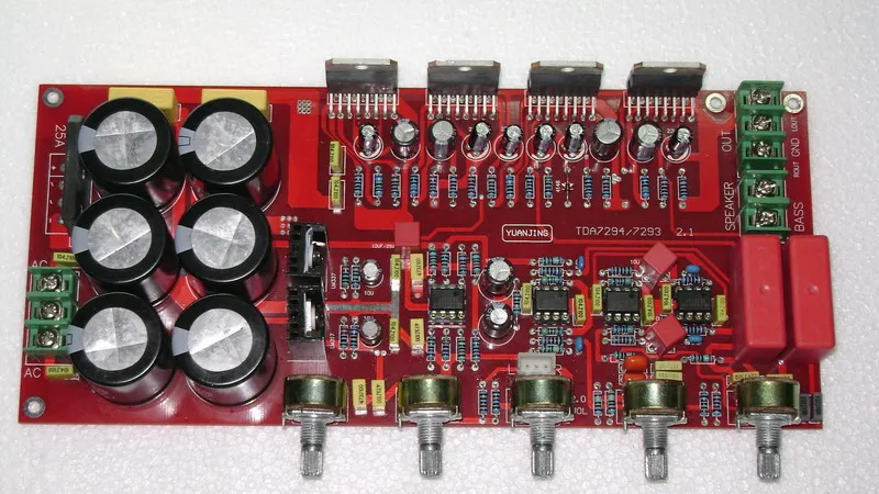 Плата усилителя huande electronic TDA7294 мощности 2 1 2x80 Вт + 160 сабвуфер YJ00235 | Электроника