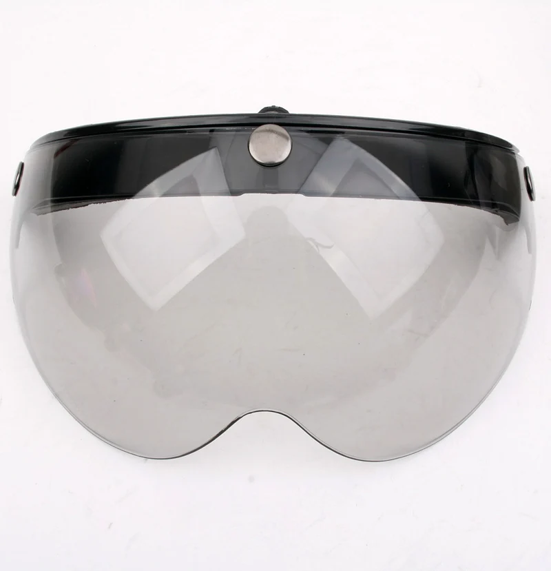 3 snap vintage MOTORCYCLE helmet visor shield 3/4 open face retro harley HELMET VISOR TINTED sunny SHIELD for casco moto | Автомобили и