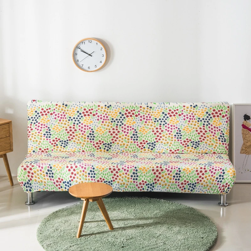 Полноразмерный милый цветной чехол для дивана с принтом плотный эластичный