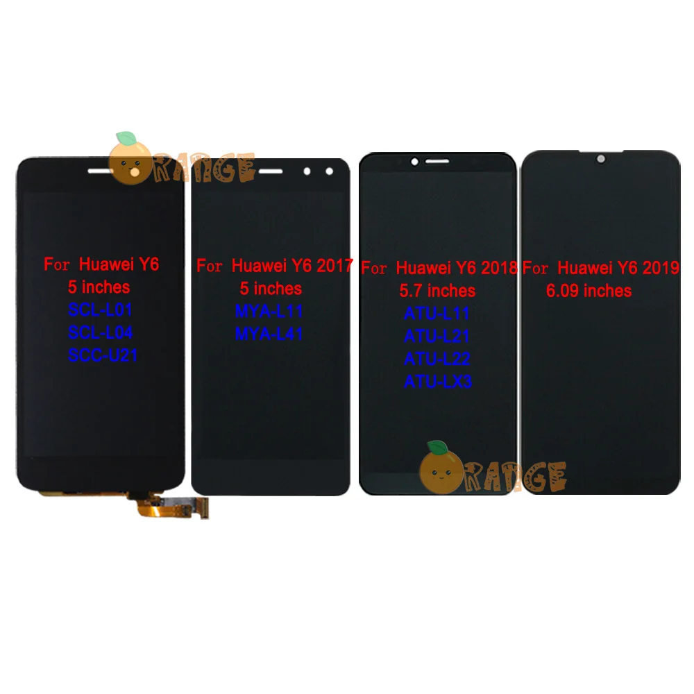 Новый ЖК дисплей сенсор для Huawei Y6 SCL L01/ 2017 MYA L11/ 2018 ATU L11 L21/ 2019 сенсорный экран
