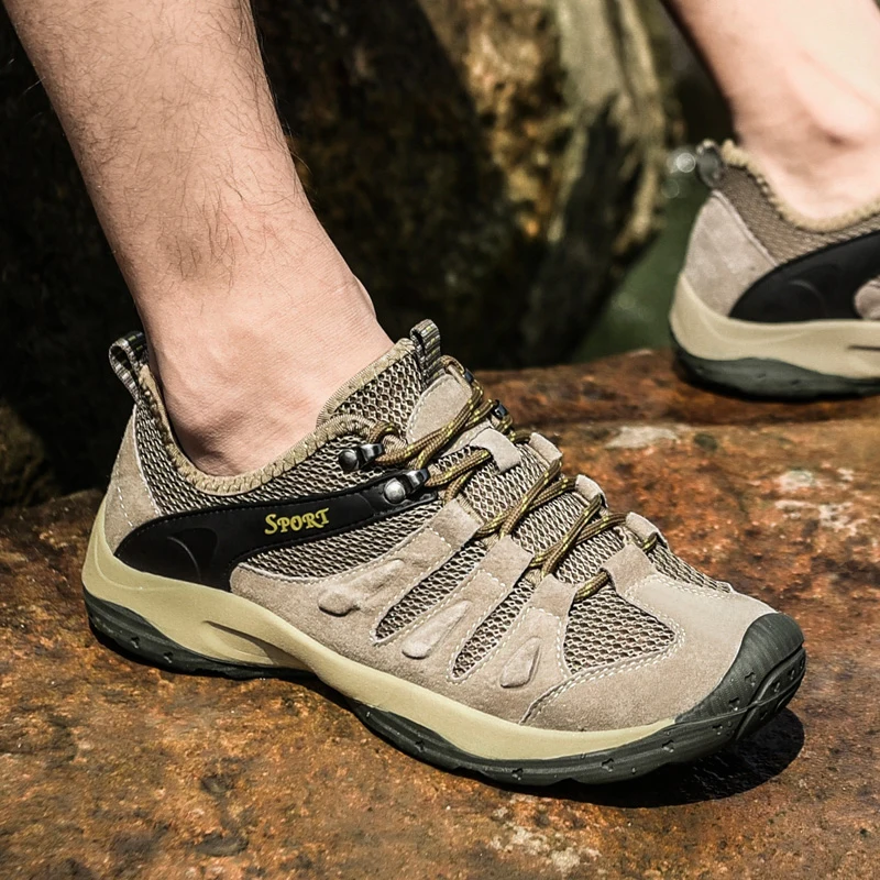 Мужская Уличная походная профессиональная спортивная Треккинговая обувь из