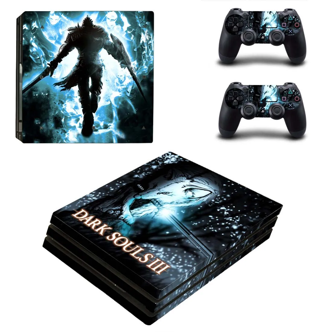 YSP4P-2422 Dark Souls 3 PS4 Pro sticker s Play station 4 PS 4 Pro наклейка на кожу для sony Playstation 4 Pro консоль и контроллер - Цвет: YSP4P-2422