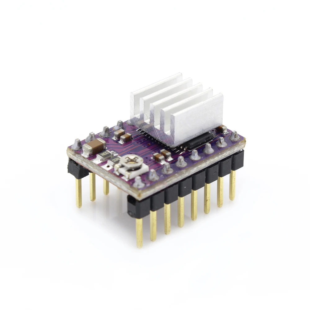 5pcs/lot New Stepstick Drv8825 For RAMPS Stepper Motor Driver HeatSink Part 3D Printers Parts Heat Sink 4 Layer PCB Purple Board - купить по