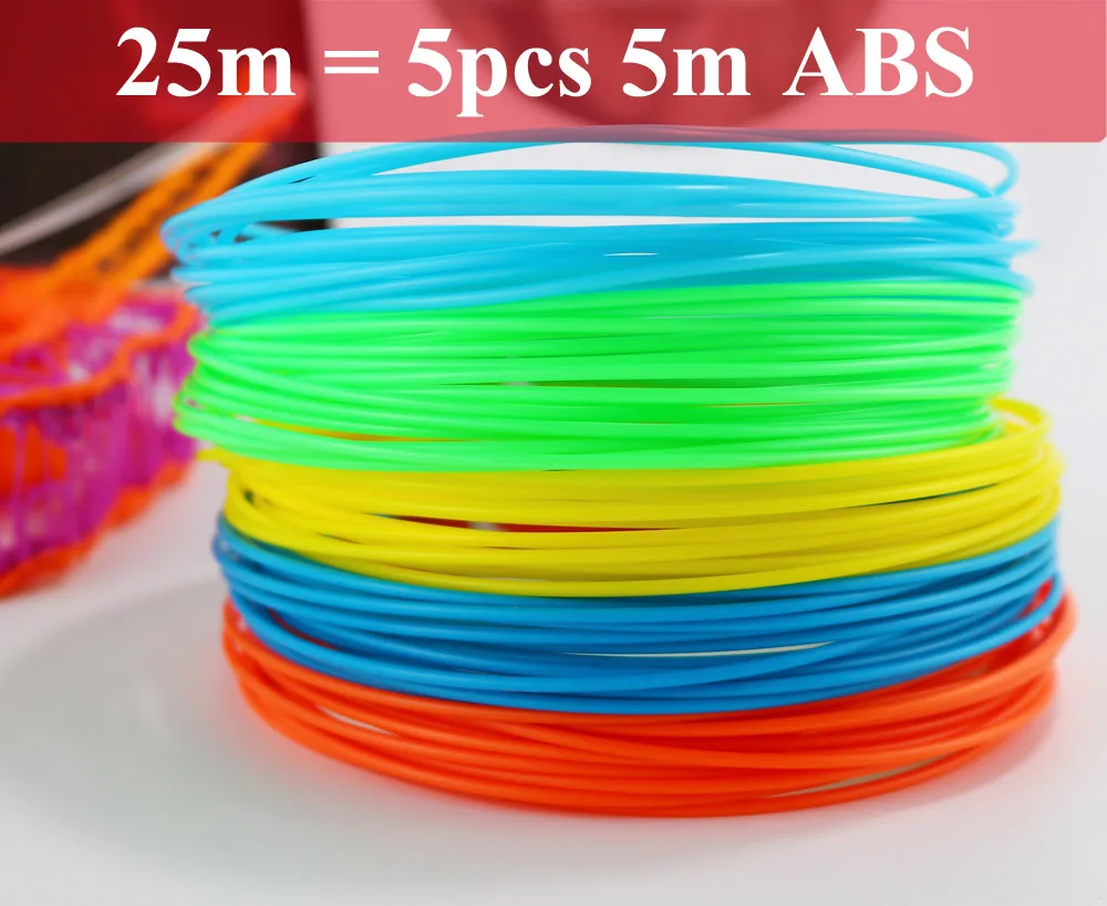 only 25m ABS(no pen) Myriwell 3D Ручка 25 м или 50 м или 100 м 1,75 мм ABS нить оригинальная DIY 3D ручка для печати 3D ручки для детей подарок 3D Ручка для рисования - Цвет: only 25m ABS(no pen)