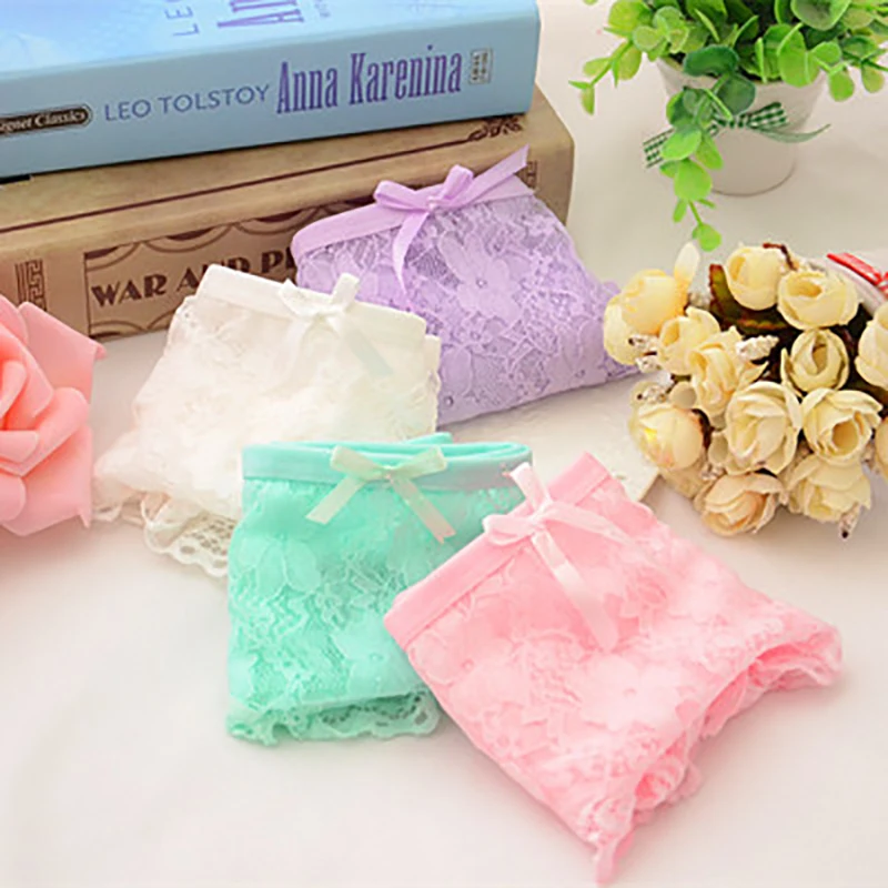 Высокое качество низкая талия кружевные сексуальные полые милые трусики для