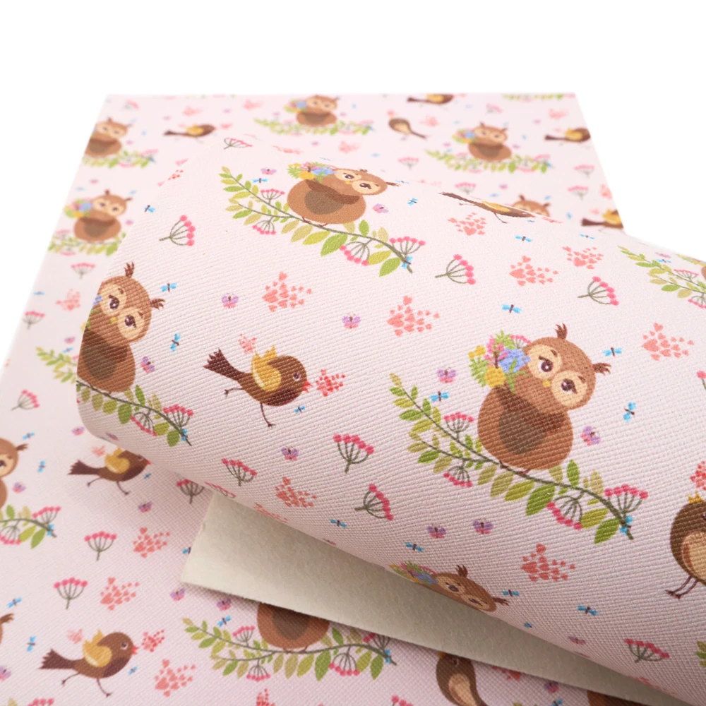 David accessories 20*34 см Сова Птица Броши животные из искусственной кожи искусственная кожа DIY домашние текстильные украшения knotbow сумки, 1Yc3608