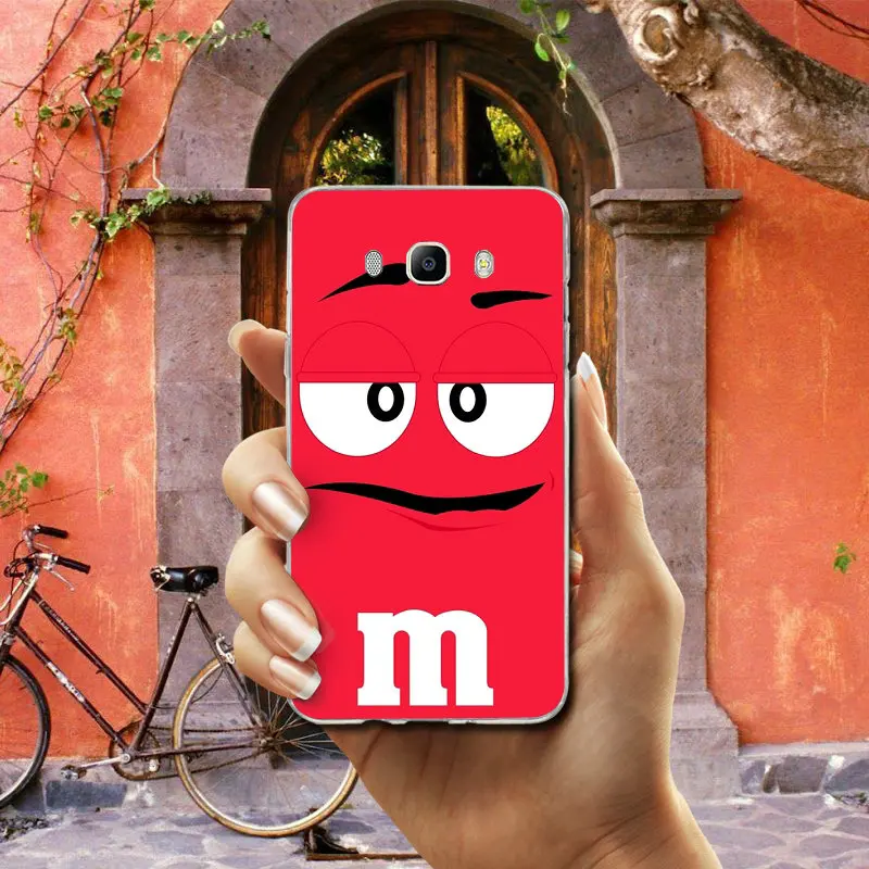 Photo 2 Симпатичные M& M'S шоколадные конфеты силиконовый чехол для телефона из мягкого ТПУ с рисунком Чехлы для samsung Galaxy J1 J2 J3 J4 J6 J5 J7 J8 A3 A5 A7 - Цвет: Photo 2