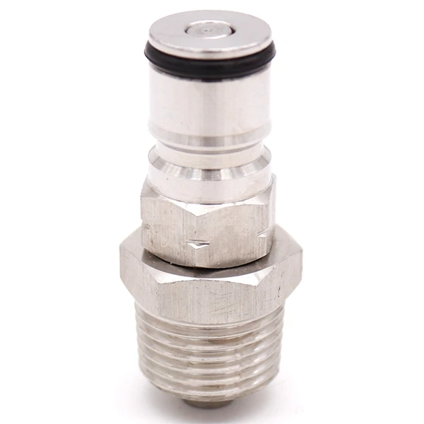 Homebrew 19/32-18 шариковый замок с 1/" NPT резьба переборка в сборе газ/жидкость шариковый замок Стандартный кег адаптер - Цвет: Gas Ball Lock