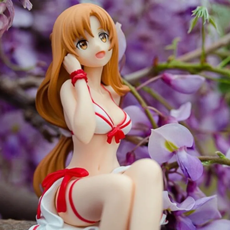 Аниме богиня Sword Art онлайн Yuuki AsunaSitting положение бикини ver. Сексуальные Фигурки