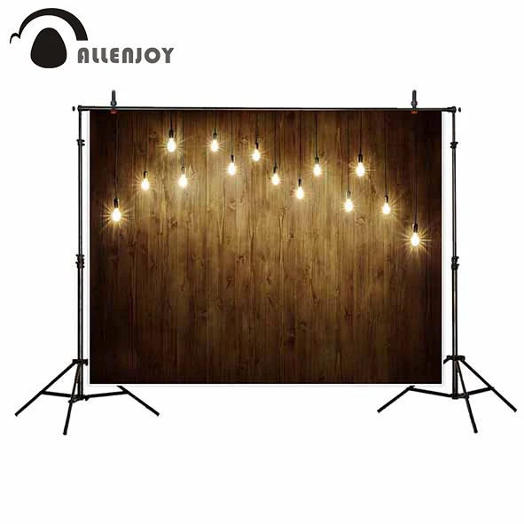 Allenjoy фотография фотографисветильник лампы деревянная стена мерцающий золотой