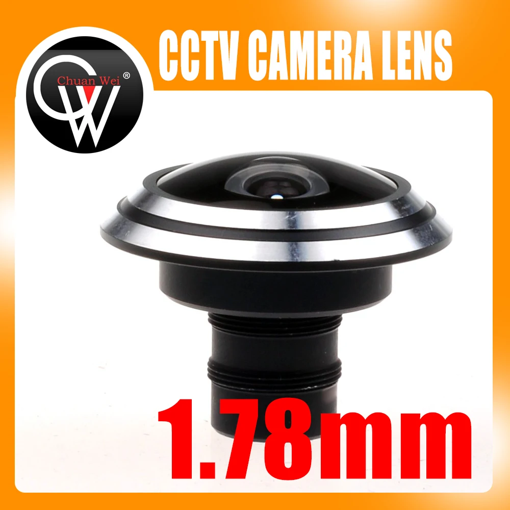 Металлическая линза 1 78 мм широкоугольная рыбий глаз 180 градусов входная для