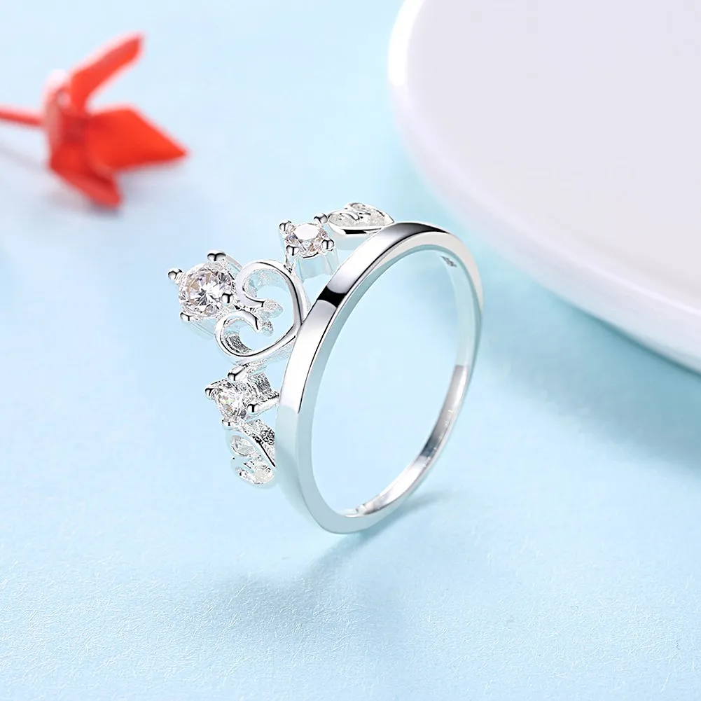 Корона cuore feminina para las mujeres ringen argollas bitch чешские roxi Алжир kiss me Dahu Rico кольца|Кольца| |