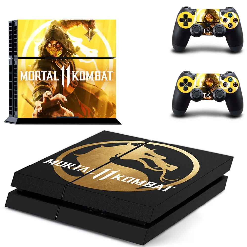 Mortal Kombat 11 PS4 кожи Стикеры наклейка для Sony Игровые приставки 4 консоли и 2