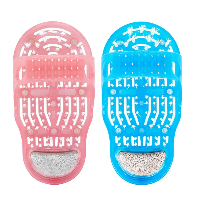 Обувь для ванной душ кисточки массаж отшелушивающие Тапочки ног пемза камень