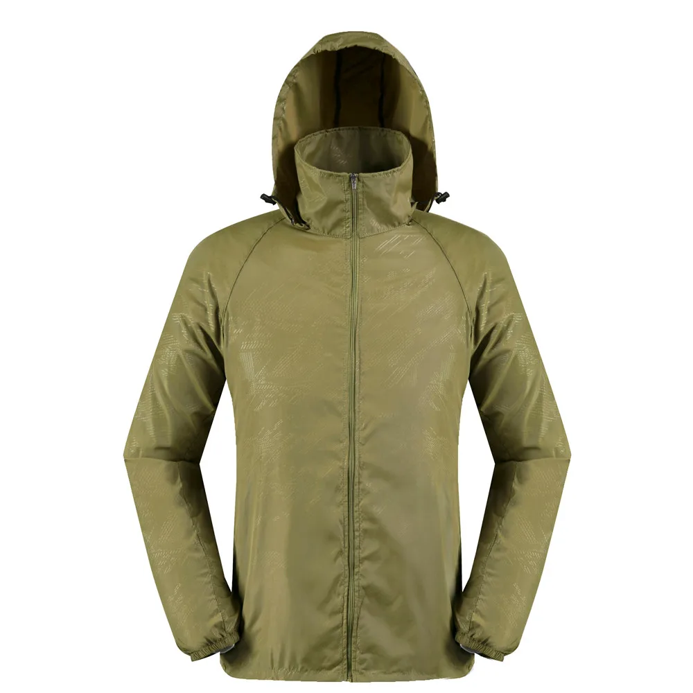 AG JAYCOSIN 5XL, мужская и женская быстросохнущая куртка, легкая куртка, водонепроницаемая ветровка, куртка, защищающая, для бега, пальто, плюс размер, 67 - Цвет: AG