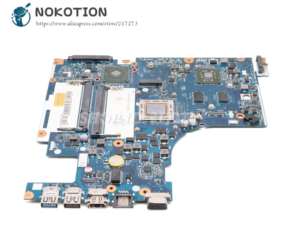 Verkaufen NOKOTION Für Lenovo Ideapad Z50-75 Laptop Motherboard R6-M255DX Grafiken A10-7300 CPU ACLU7 ACLU8 NM-A291 5B20F6678 WICHTIGSTEN BORD