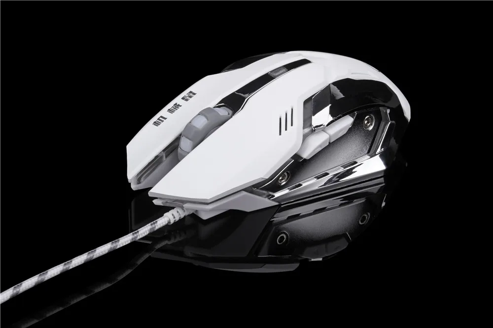 Игровая мышь 3200 dpi, регулируемый светодиодный оптический компьютерный мышь, USB Проводная игровая мышь для ноутбука, ПК, профессионального геймера, ноутбука