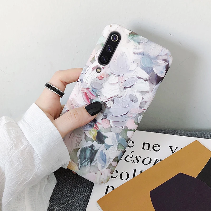 Чехол YonLinTan чехол для Xiaomi Mi 9 Se Mi9 9Se роскошный с рисунком на ПК жесткий милый