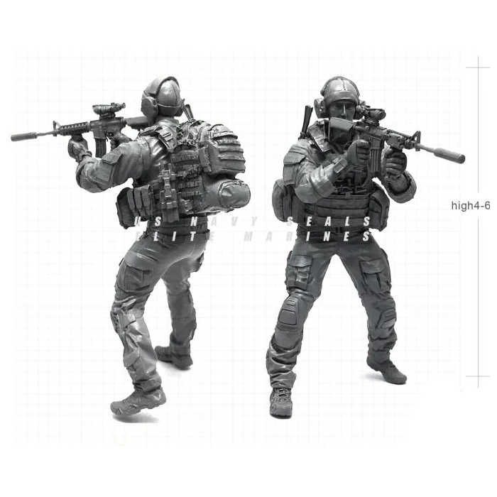 

1 / 35 Modern American Commandos Fire Hand Resin Soldier Model Military Hobby Model Combination Ornaments Children's Toys NAI-23