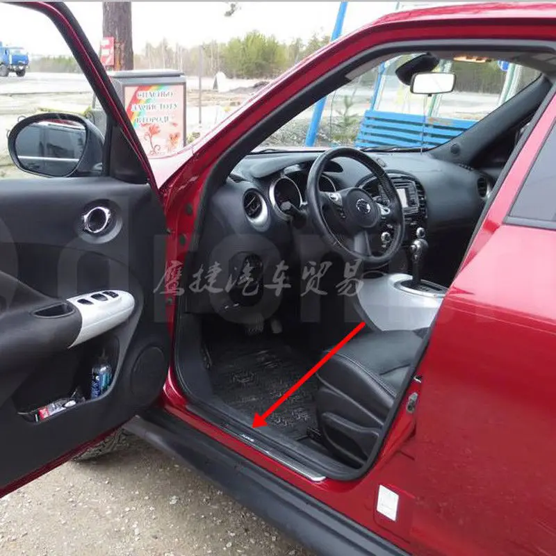 Накладка на порог из нержавеющей стали для NISSAN JUKE 2010 2019|juke|juke nissanjuke door sill |