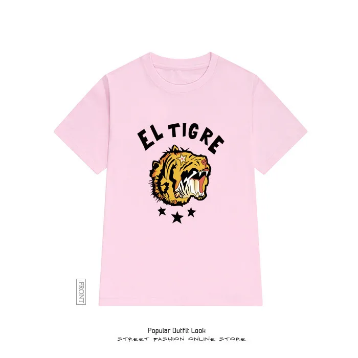 2018 New Fashion Cotton T-shirt Women Animal Tiger Printing T Shirt Tops Casual Tee Femme Woman Clothing | Женская одежда