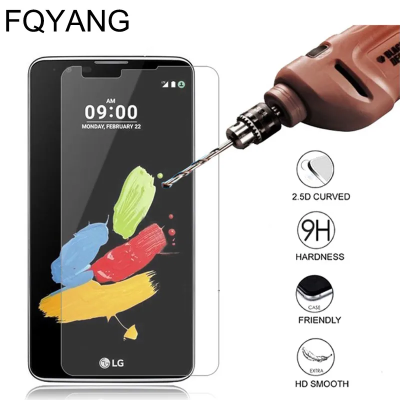 Закаленное стекло FQYANG 9H 0 26 мм для LG G STYLUS PRO G2 G3 G4 mini BEAT G3S G4C G4S Защитная пленка