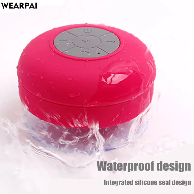 Wearpai мини Портативный сабвуфер душ Беспроводной Водонепроницаемый Bluetooth Динамик