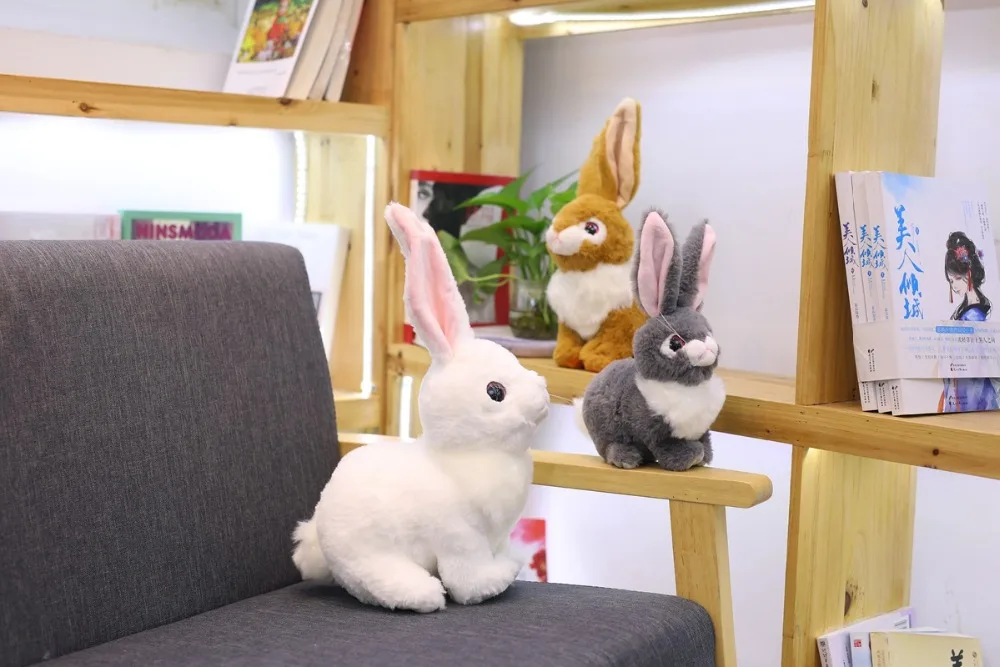 Дропшиппинг новое поступление Реалистичные peluches Супер Мягкий Кролик чучело Кролик плюшевая игрушка талисман плюшевая кукла для детей