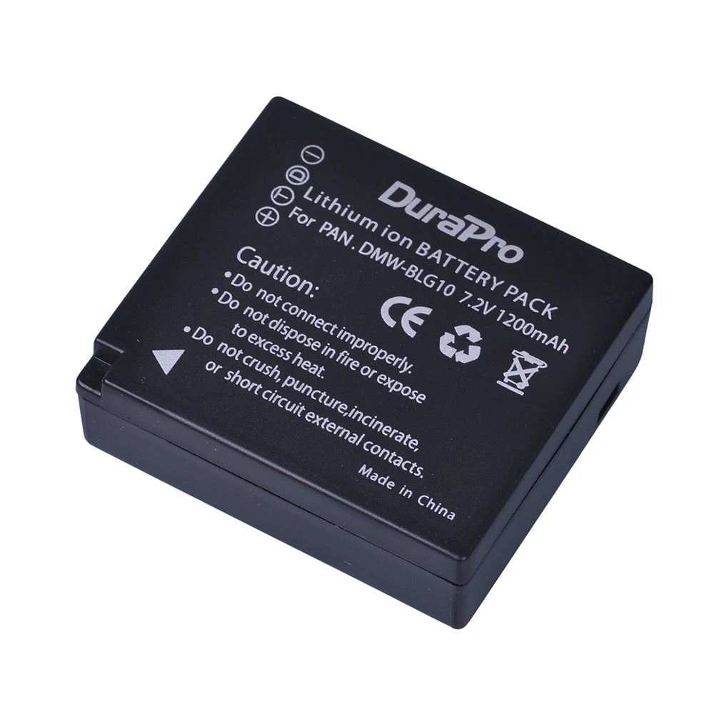Аккумулятор для камеры DuraPro BLG10 2 шт. Panasonic LUMIX GF5 GF6 GX7 LX100 GX80 GX85 D Lux (тип 109)|lx100 battery|gx7