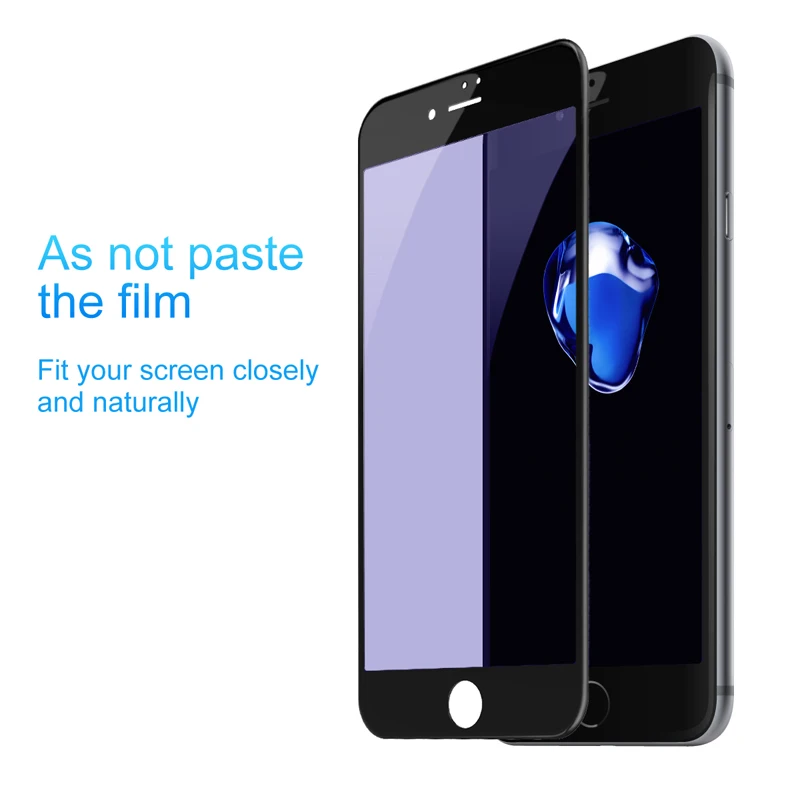 Baseus 3D PET мягкие изогнутые Edge Full Cover закаленное Стекло для iphone 7/8 плюс анти-голубой
