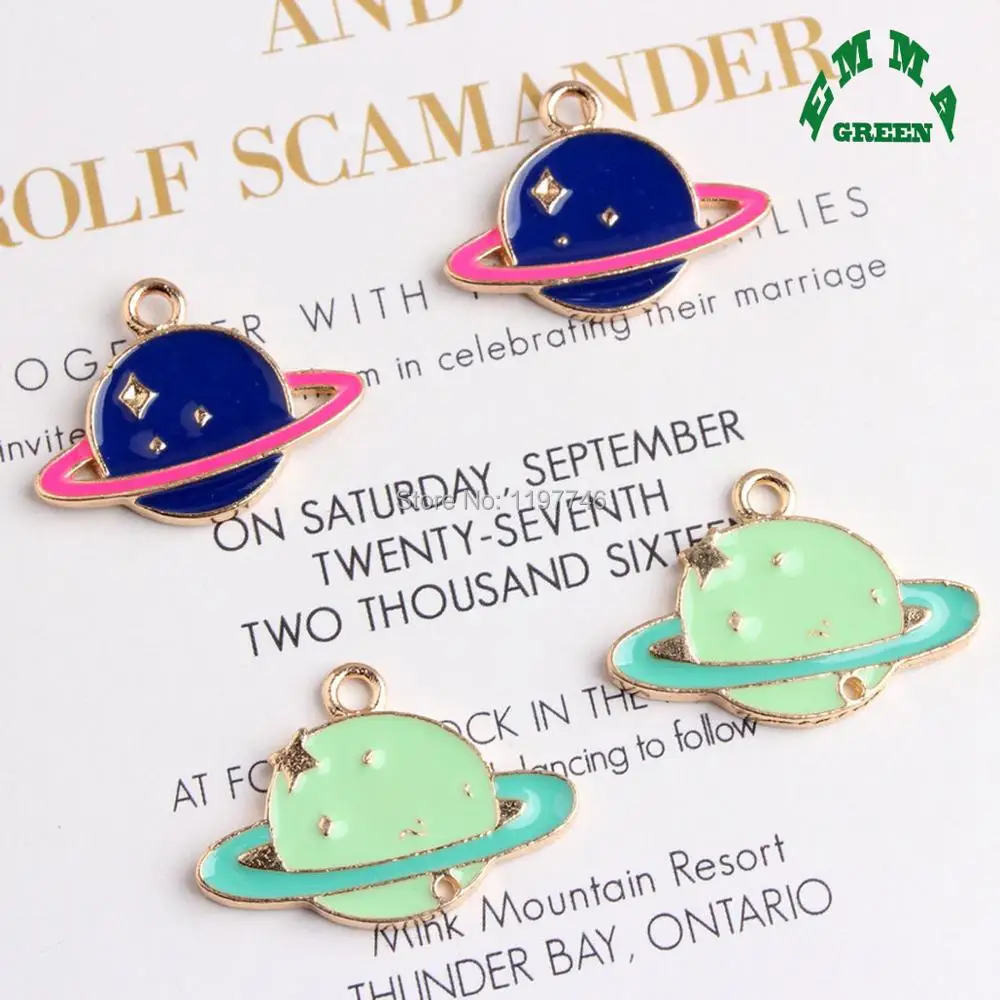 Серьги с синей эмалью 26 мм 10 шт.|accessory charm|charm charmcharm pieces |