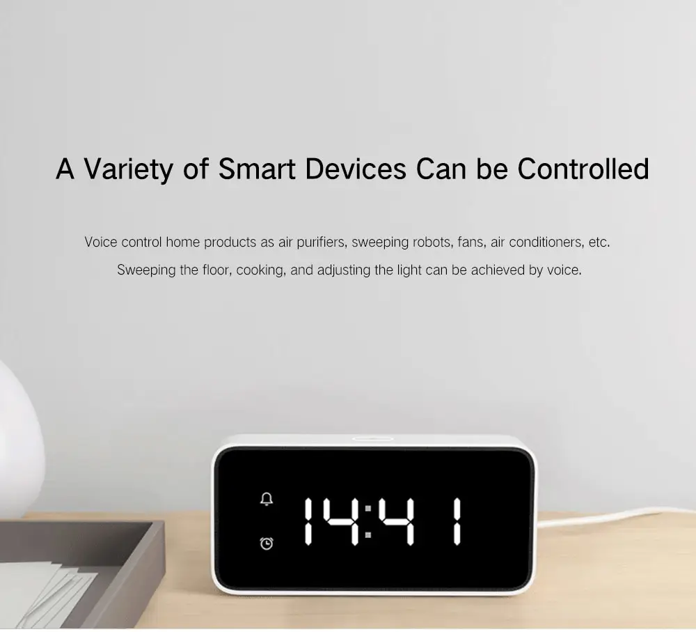 Xiaomi Xiaoai Smart Alram часы музыка Спальня Ночной светильник умный Голосовое управление радио