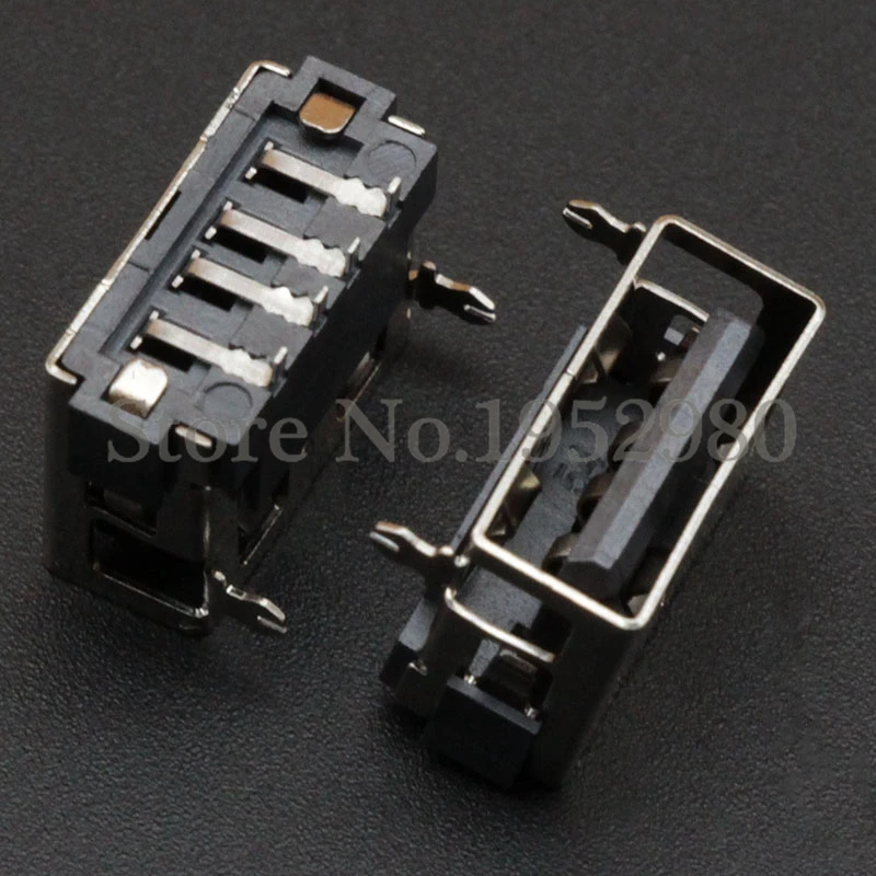 10 шт. USB 2 0 разъем Гнездо SMT Передняя фута мм высокий 4 Pin для передачи данных