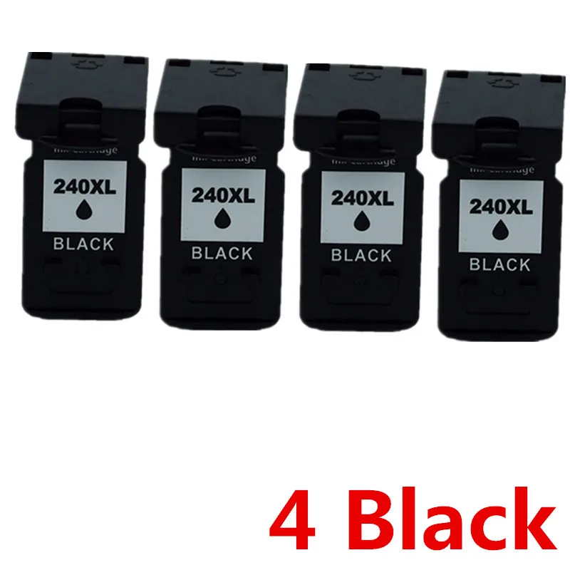4 Black Восстановленные картриджи для Canon PG-240 XL PG-240XL PG 240 PG240 CL-241XL CL-241 CL241 Pixma MG2120 MG2220 MG3120 MG3220 - Цвет: 4 Black