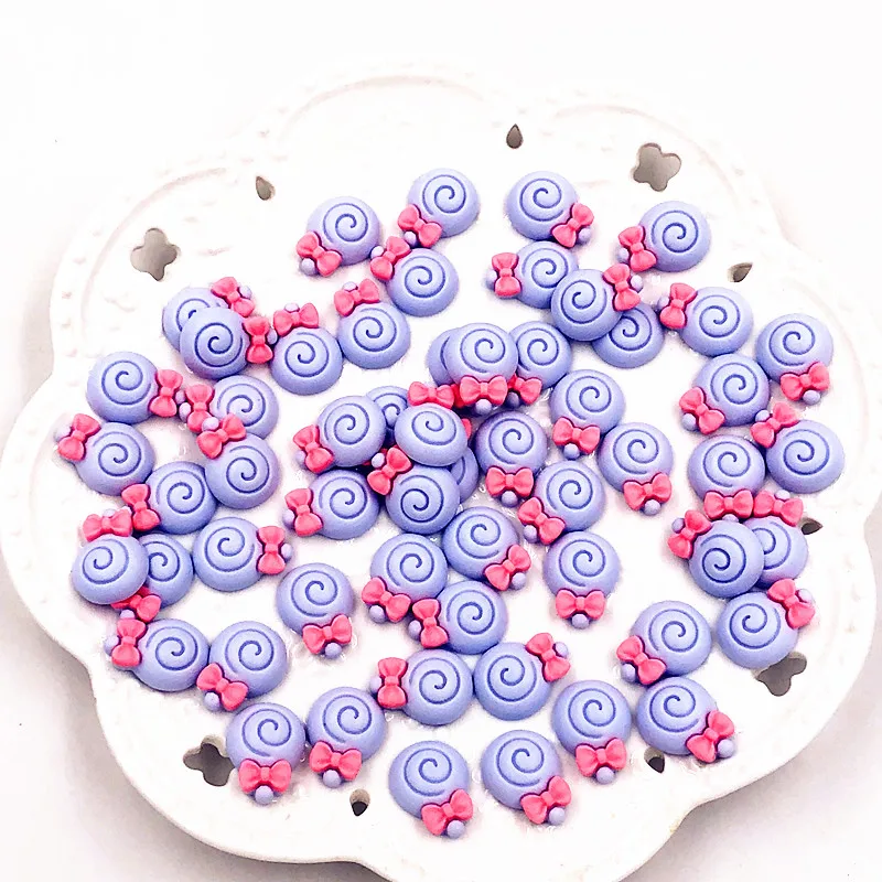 20 шт./лот мультяшный леденец Kawaii резиновые кабошоны из смолы для DIY чехол телефона