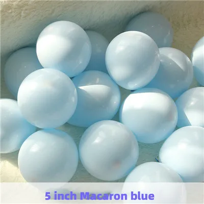 5inch 100pcs E 100 шт., воздушные шары в виде макарон, пастельные вечерние шары из латекса, гирлянда, яркие, для дня рождения, свадьбы, вечеринки, украшения, воздушные шары, Арка JL0137 - Цвет: 5inch 100pcs E