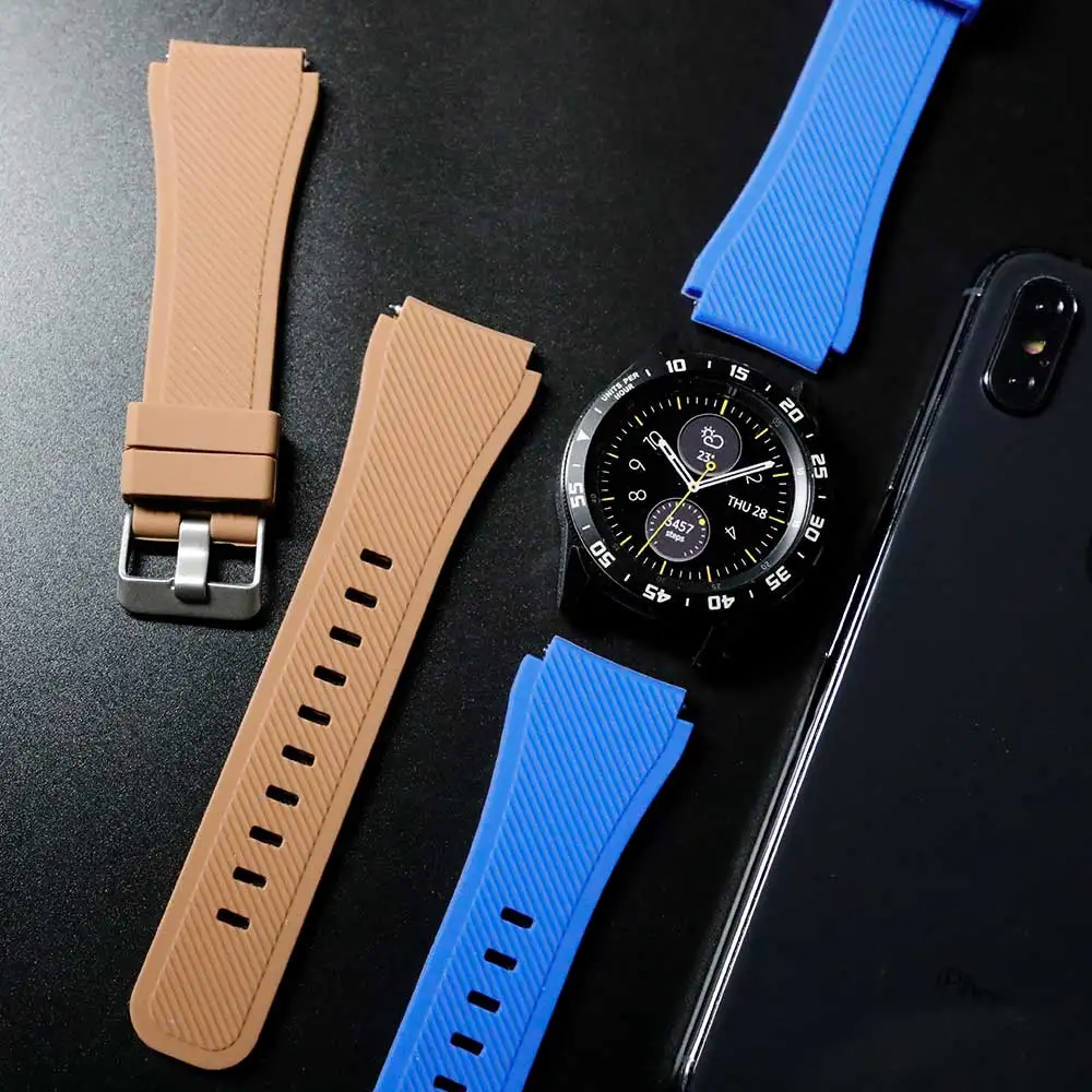 22 мм ремешок для часов samsung Galaxy watch 46 мм 42 мм active 2 gear S3 Frontier ремешок huawei часы gt спортивный браслет 20