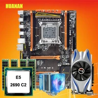huananzhi deluxe x79 motherboard with m 2 ssd slot wifi port cpu xeon e5 2690 with cooler 44g ram 16g video card gtx650ti 2g