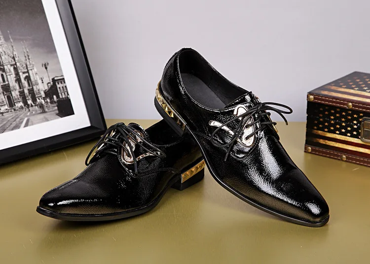 

Chaussure Homme New Men's Business Dress Shoes Pointed Leather Tide Shoes