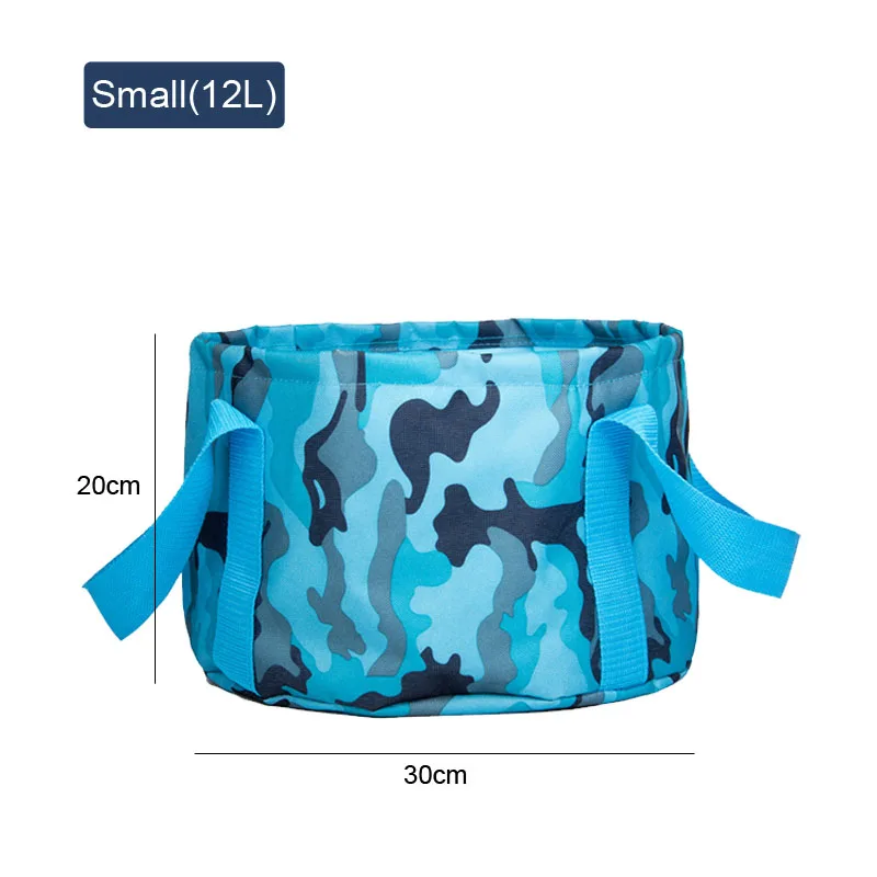 Camouflage 10L/12L/15L/18L портативные Складные ведра герметичные PVEA открытый дорожный мешок для мытья складная сумка для хранения бытовые предметы H1205 - Цвет: Camouflage