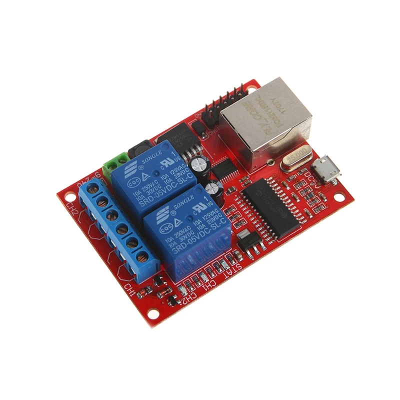 1 шт. LAN Ethernet 2 пути релейная плата переключатель задержки TCP/UDP модуль контроллера