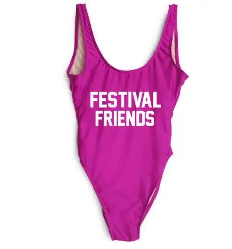 По индивидуальному заказу комбинезон фестиваль друзей с принтом букв боди